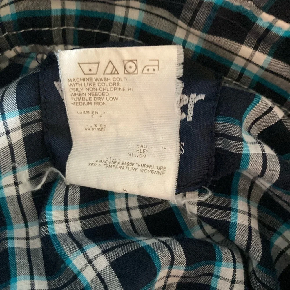 Wrangler Pearl Snap Vintage Western Shirt Long Sleeve Men’s 18  Plaid